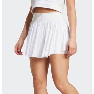 NEW‎ Adidas White Large Club Pleat Skirt White Tennis Skort ClimaCool